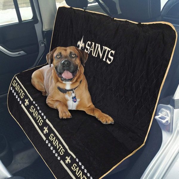 New Orleans Saints Pet Car Seat Cover