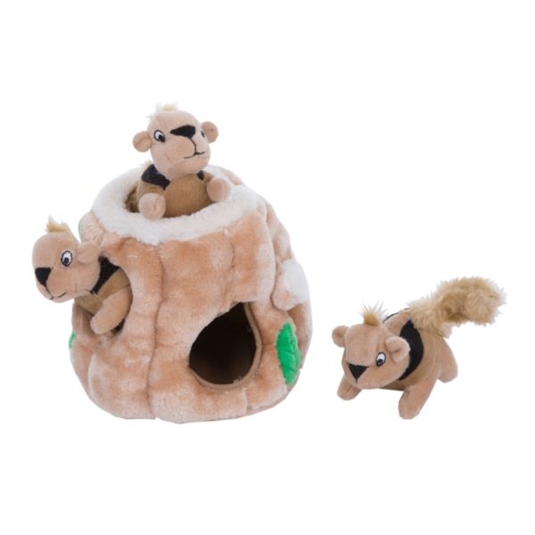 Hide-A-Squirrel Dog Toy Tree Trunk, Interactive